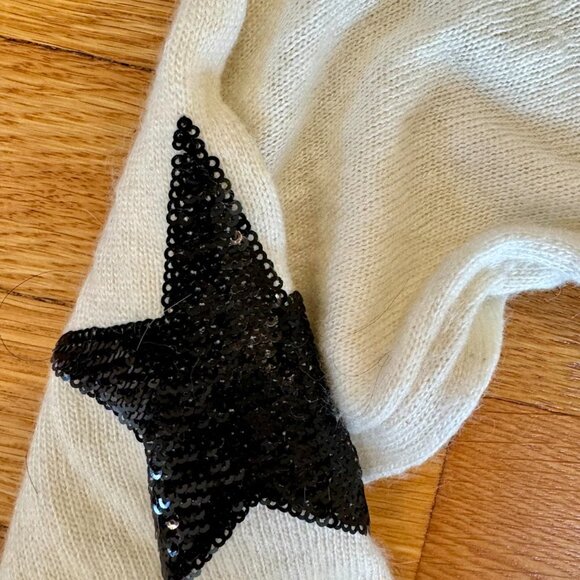 Wildfox, White Label Angora "Dream Sequin" Sweater, Size L - Picture 5 of 6